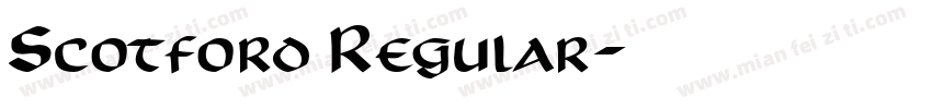 Scotford Regular字体转换